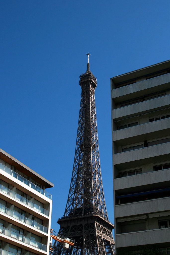 The Eiffel Tower, which is measurably taller on a hot day